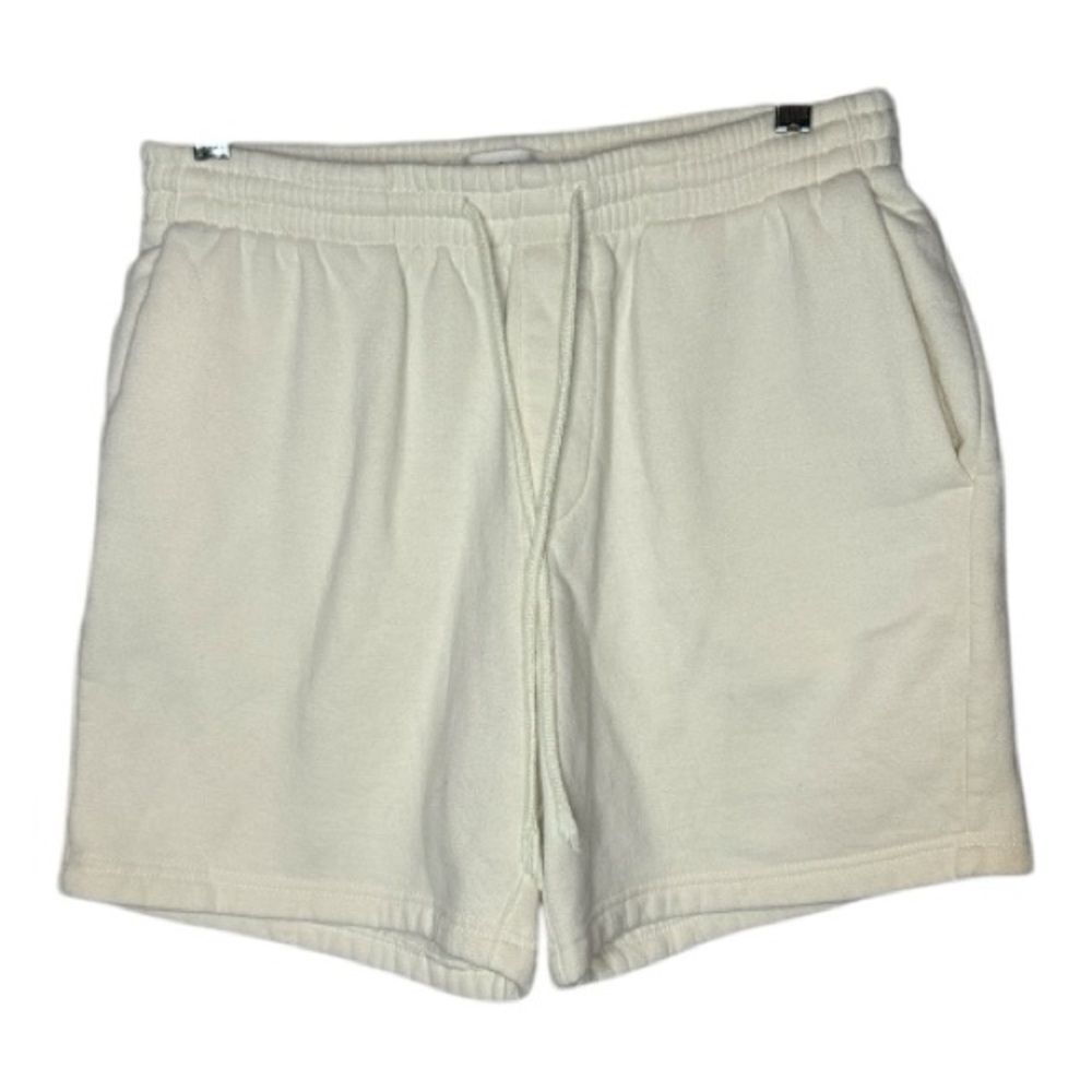PacSun Fleece Cream Casual Volley Shorts. Size Small.